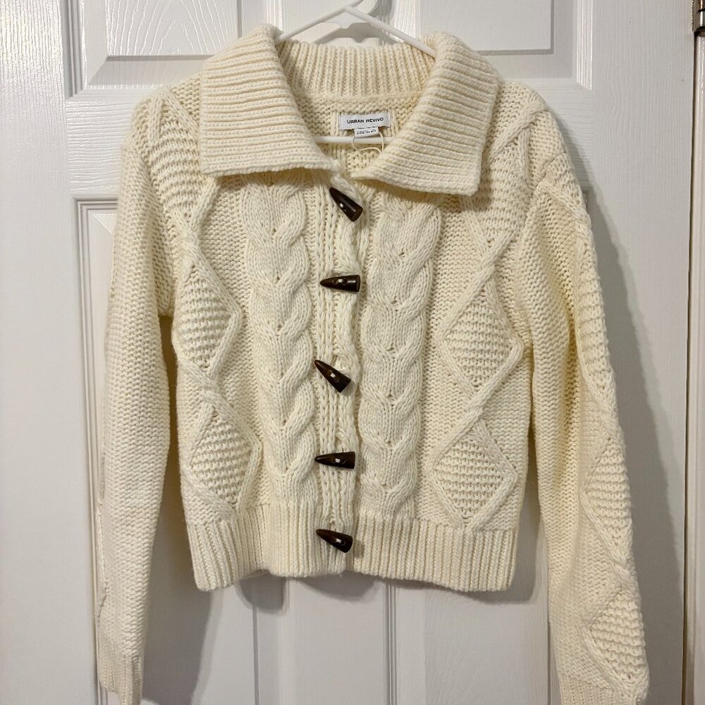 Urban Revivo Cable Knitted Cardigans